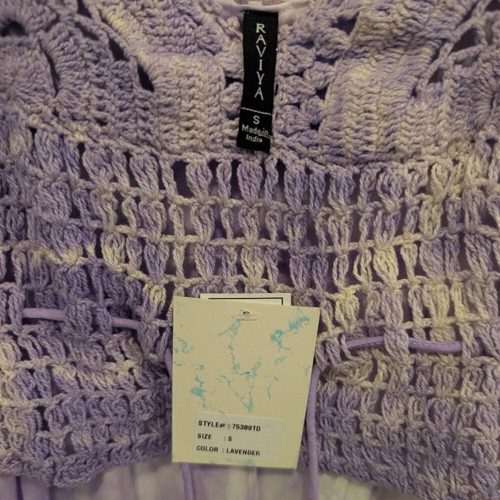 NWT Raviya purple tie dye knit dress - small - Picture 2 of 6